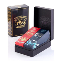 【TWG Tea】時尚茶罐雙入禮盒組 非洲紅茶100g+銀月綠茶100g(南非國寶茶+綠茶)