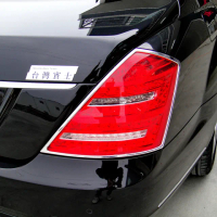 【IDFR】Benz 賓士 S W221 2005~2012 鍍鉻銀 車燈框 後燈框 尾燈框 飾貼(W221 鍍鉻 改裝 燈框)