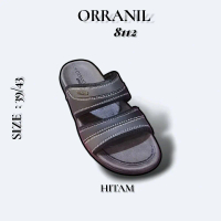 Orranil 8112 Sandal Pria Casual Original Hitam Size 39/43 Sandal Pria Sehari-hari Comfortable