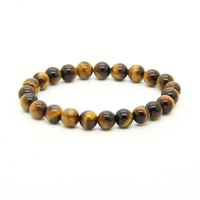 Gelang Batu Tiger Eye Asli ( Bracelet Pria Wanita Batu Akik Harimau )