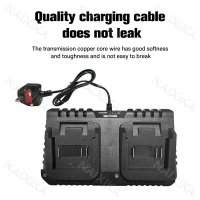 【COD】<Fast Charger>Makita Two-seater Battery Charger Replacement For 18V 21V Li-ion