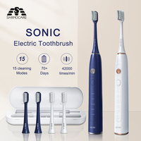 Sonic Electric Toothbrush Tooth Brush USB Electr Toothbrush Ultrasonic Brush For Teeth Cleaning Fast Shipping With Case