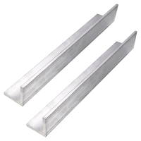 CNQLIS 3 Pcs Aluminum Angle 2" x 2"x 1/8" Aluminum Angle 6061Aluminum Bars 12" Length 1/8" Thick