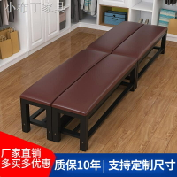 ☼健身房長條凳子軟包床尾凳更衣室沙發凳試換鞋凳現代簡約長凳