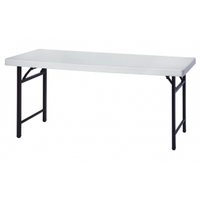 [家事達] 台灣OA-161-5　環保 折腳會議桌(專利腳/180*45cm) - 特價 塑鋼檯面