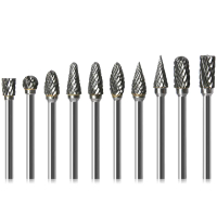 1 pc mata gerudi karbida 3×6 mm untuk pengisar putar (die grinder), bit ukiran dengan potongan berga