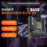 New Gigabyte B650M AORUS ELITE AX AM5 Motherboard Socket AM5 For AMD Ryzen 7800X3d 7700X 7600X Gaming DDR5 Mainboard M-ATX M.2