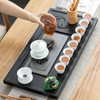 【小倉Ogula】家用茶盤套裝 60x30x5cm 直排茶海茶台 功夫茶具 干泡茶盤 茶具組