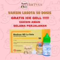 VAKSIN ND LASOTA DOSIS 50 EKOR + PELARUT MEDIVAC MEDION FREE ICE GEL- Vaksin Nd Lassota Ayam Newcast