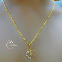Kalung Nori Medan + Liontin Love mata 6,22 gram Emas