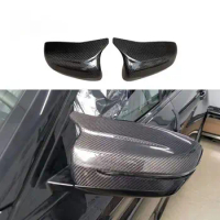 M Style CF Real Carbon Fiber Side Mirror Covers Caps Replacement For BMW F90 M5 Sedan F91 F92 F93 M8 2018-2022 2019 2020 2021 23