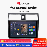 Junsun V1 AI Voice Wireless CarPlay Android Auto Radio for Suzuki Swift 2003 2005 2006 2007-2010 4G Car Multimedia GPS 2din
