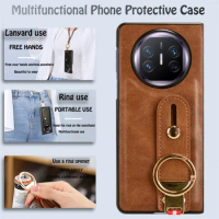 For Huawei Mate X5 ALT-AL10 Case Business Shockproof Wristband Ring Bracket Back Cover For Huawei Mate X5 Protective Phone Case