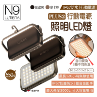【N9 LUMENA】PLUS2 行動電源照明LED燈 露營燈 照明燈 防水燈 IP67 悠遊戶外