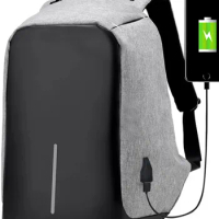 Backpack men's business travel anti theft computer bag 15.6 inch schoolbag waterproof USB charging anti theft Backpack