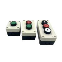 Push Button Switch Control Box Waterproof Button Indicator Light Plastic Case Emergency Stop Reset Point Electric Box
