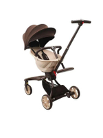 รถเข็นเด็กปรับหมุนที่นั่งได้ พร้อมปรับเอนได้ถึง 5 ระดับ รุ่น V18 - Brown