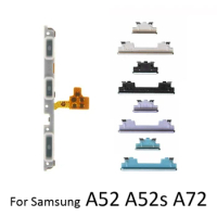 For Samsung A52 A52s A72 4G 5G Original Phone Housing Frame On Off Side Key Power Volume Button Flex Cable For Samsung A72