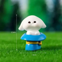 Mainan Anak Pajangan Dekorasi Rumah Kucing Animal Kelinci Furniture Rumah Mini Hiasan Rumah Mainan V