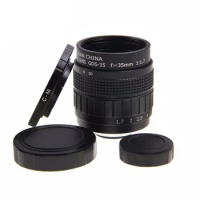 FUJIAN 35mm F1.7 CCTV TV Movie lens+C Mount Ring+Macro ring for Nikon 1 AW1 S2 J4 J3 J2 J1 V3 V2 V1 C-N1