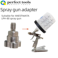 Spray Gun Adapter Pot Joints Disposable Measuring Cup Adapter Fit Japan ANEST IWATA LPH 80 Spray Gun Connector