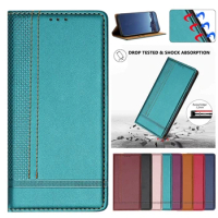 Solid Color Woven Leather Case For Realme Narzo 50 60 Pro 50i Prime 60X N53 N55 Note50 Q3 Q3i 4G 5G Flip Walle Card Slot Cover