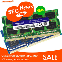 ใหม่2GB 4GB 8GB 2G 4G 8G PC3L PC3 DDR3 1066Mhz 1333Hz 1600Mhz 12800 10600 8500หน่วยความจำแล็ปท็อปโน้ตบุ๊ค RAM Hynix ชิปวินาทีชิป