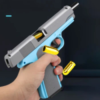 Glock automatic reloading empty hanging shell ejection children's toy gun laser for shell shell jumping shell non-launchable