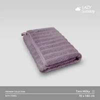 Handuk Mandi - Premium Towel 70x140 cm - LAZY Sunday Taro Milky