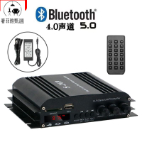 12h出貨 功放機 110V擴大機 大功率迷你小型藍牙hifi功放機家用車載12V插卡U盤收音汽車功放