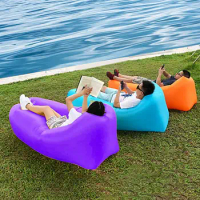 Foldable Soft Inflatable Sofa Chair Portable Waterproof Durable Rest Convenient Fast Inflatable Lazy Sleeping Sofa for Outdoor