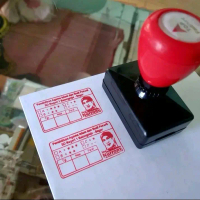 stempel. Nilai Guru Kekinian Tinta