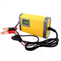 Pengecas Aki Motor Mobil 2A-20A 12Volt/24Volt Portable Automatic Charger Batterai Accu Auto Cut Off