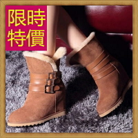 雪靴中筒女靴子-流行柔軟保暖皮革女鞋子5色62p46【韓國進口】【米蘭精品】