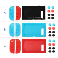 11 in 1 Switch Console Case Cover Switch Joy-Con Controller Cover Case Joystick Cap Nintendo Gamepads Silicone Case