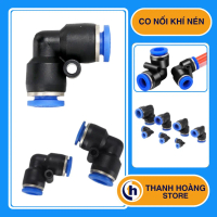 (Combo 10 cái) Co nối ống hơi chữ L - Co nối nhanh ống khí nén - Cút nối nhanh 90 độ