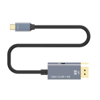 USB C to DisplayPort 1.4 Cable With PD Charging Thunderbolt 3 to DP 8K@60Hz 4K@144Hz Bidirectional For Macbook Pro 2020 Dell xps