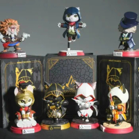 Assassin'S Creed Assassin Meow Series Blind Box Q Version Toys Mystery Dolls Cute Anime Figure Cartoon Decor Kids Surprise Gifts