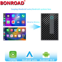 Bonroad Android Wireless CarPlay Android Auto Adapter Ai Box With YouTube Netflix Car Streaming Box For Kia Volvo VW Benz Toyota