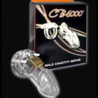 Free shipping Male COCK lock MALE Chastity device cage CB6000 sex toy