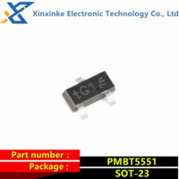 50PCS PMBT5551,215 SOT-23 NPN Transistor 160V 300mA SMD Triode