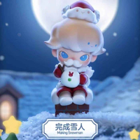 New Dimoo Snowman Letter Series Blind Box Dimoo Christmas Series Kawaii Mystery Box Model Table Deco