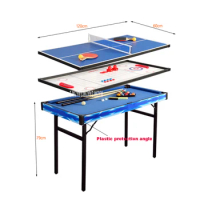 TB-4806 Mini Multifunctional Children's Desktop wood Billiards Pool Table Sets Billiards Table Tennis Ice Hockey Shuffle Board