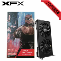 New XFX RX 6600 XT 6600XT 8GB 6500 XT Graphics Card GPU Radeon RX6600 RX6650XT GDDR6 Video Cards Desktop PC AMD PC Computer Game