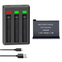 New 3 Slots/Dual USB Charger/Cargador For Insta 360 ONE X3 Battery Charger Insta360 One x3 Battery Panoramic Camera Accessories
