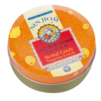 【京都念慈菴】枇杷潤喉糖金桔檸檬味-(60g鐵盒)