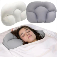 Body Massager Camping Sleep Pillow Neck Massager Sleeping Memory Foam Egg Shaped Head Massage Cushion Camping Pillows