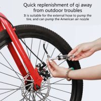 Mini Bike Portable Air Bike for Bikes Air Inflators Needle Hoses Accessory Mount Kits for Mountain Road Bikes