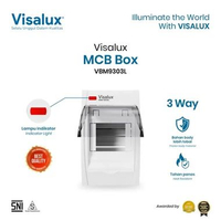 Visalux Kotak/Box MCB 3 Way dengan Indikator Neon (VBM9303L)