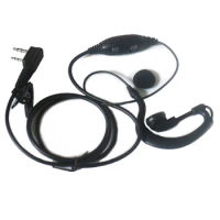 10xG shape Ear hook Security Covert Acoustic Tube Headset Earpiece VOX/PTT Mic For Baofeng Radio BF-888S UV-5R UV3R UV5R UV-82